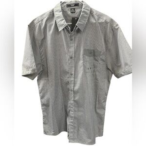 Men's Gray Checkered Short Sleeve Shirt brand Oldies 1940